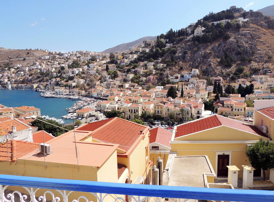 Impressive views of Symi's harbour
